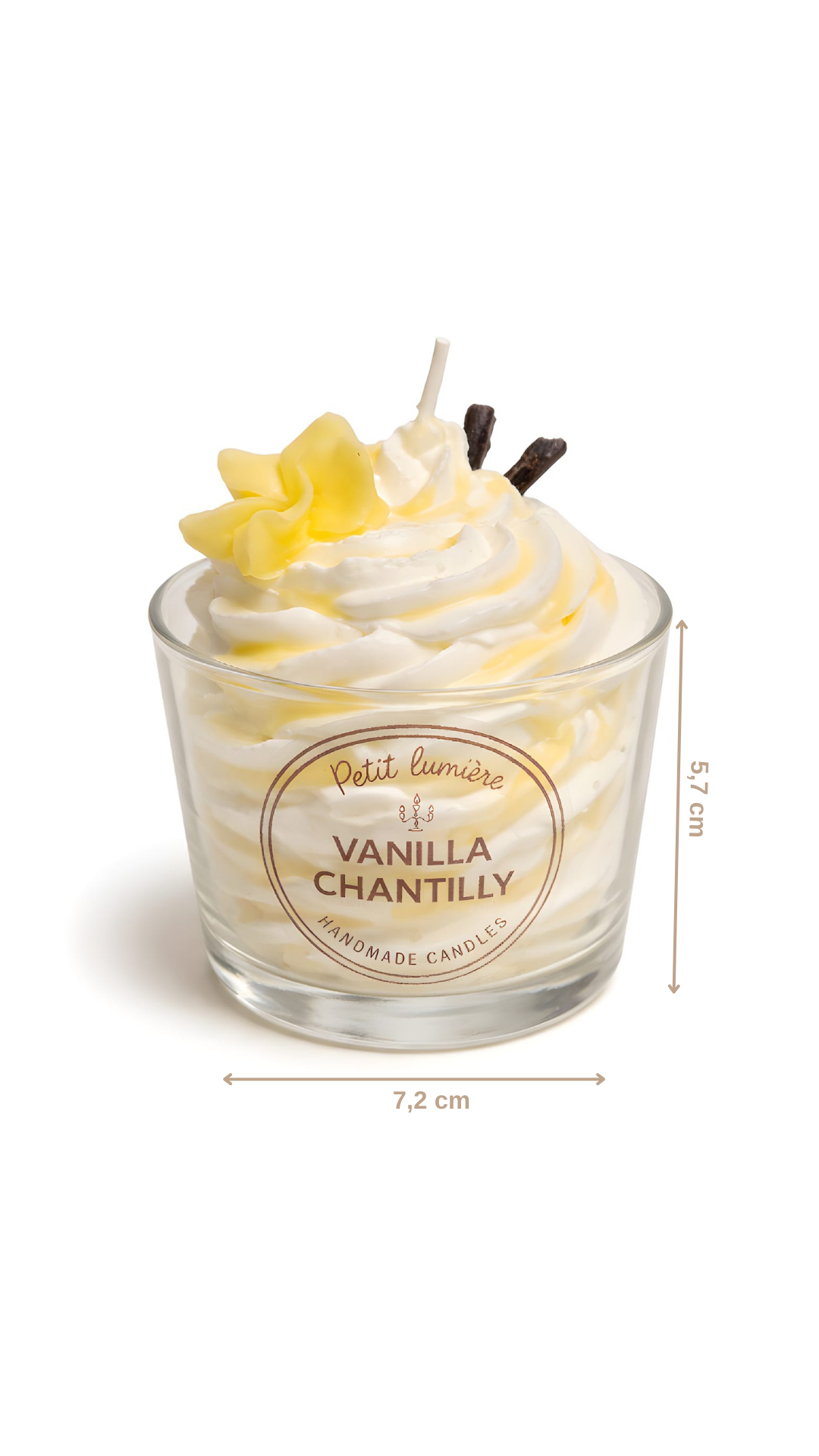 Vanilla Chantilly Dessert Candle