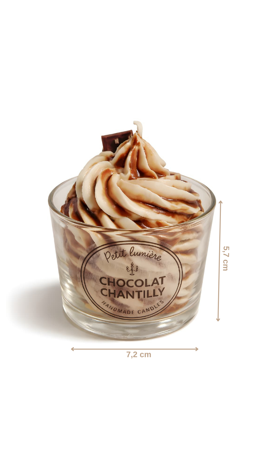 Chocolate Chantilly Dessert Candle