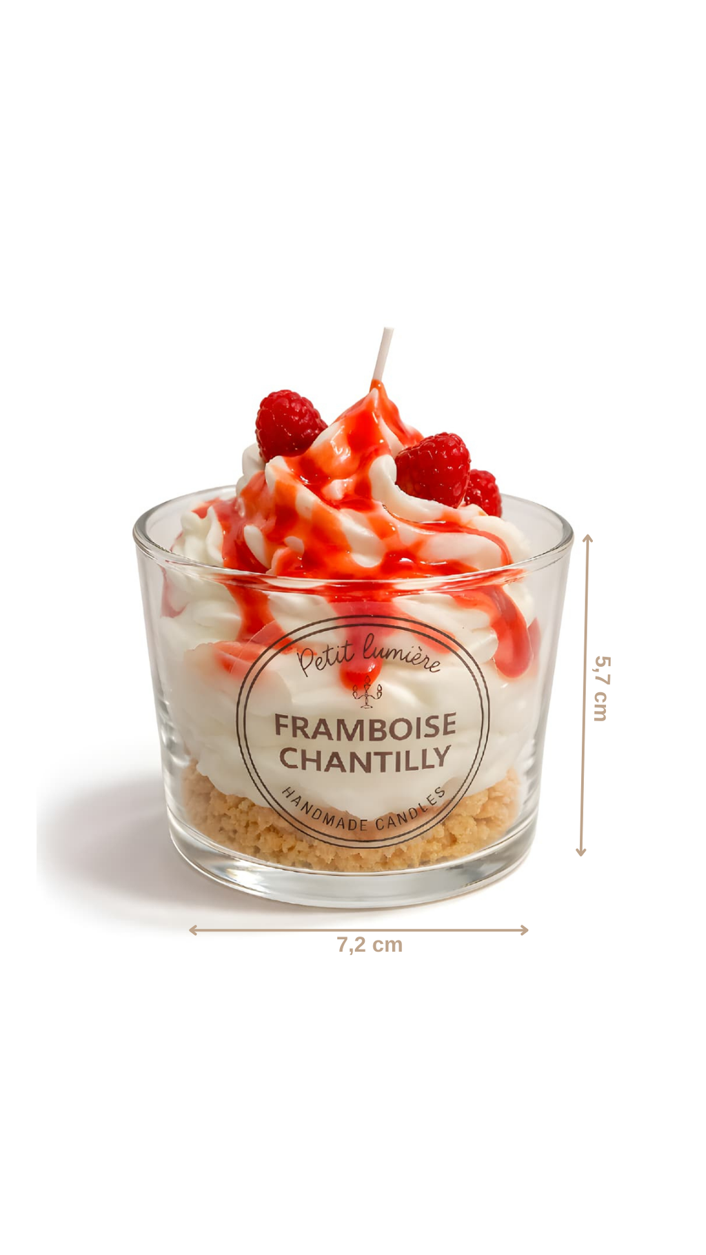 Framboise Chantilly Dessert Candle