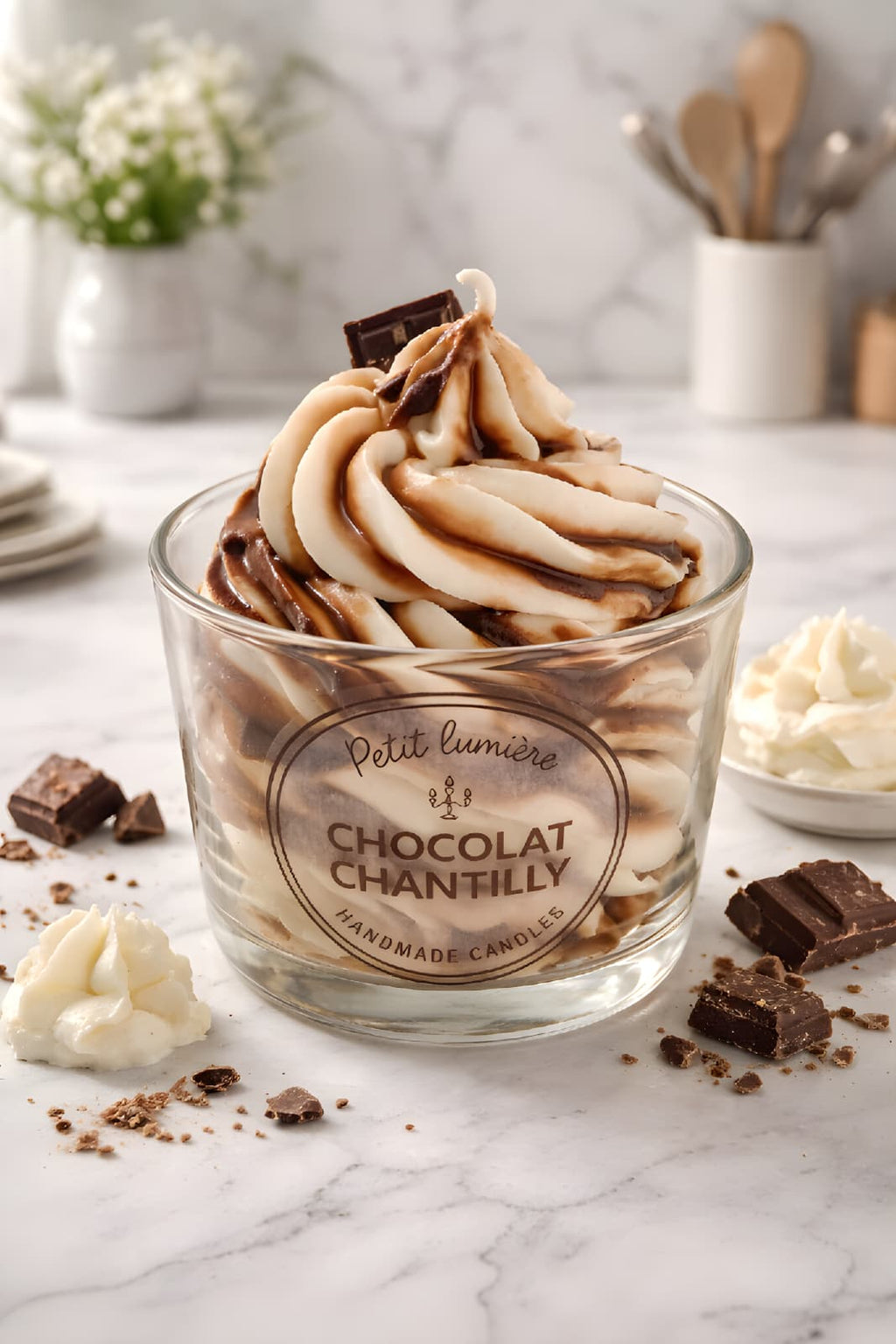 Vela Postre Chocolat Chantilly