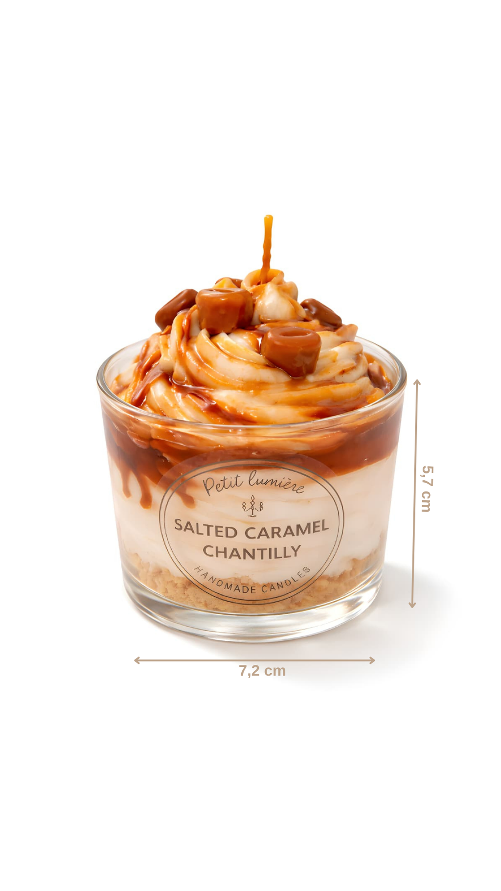Salted Caramel Chantilly Dessert Candle